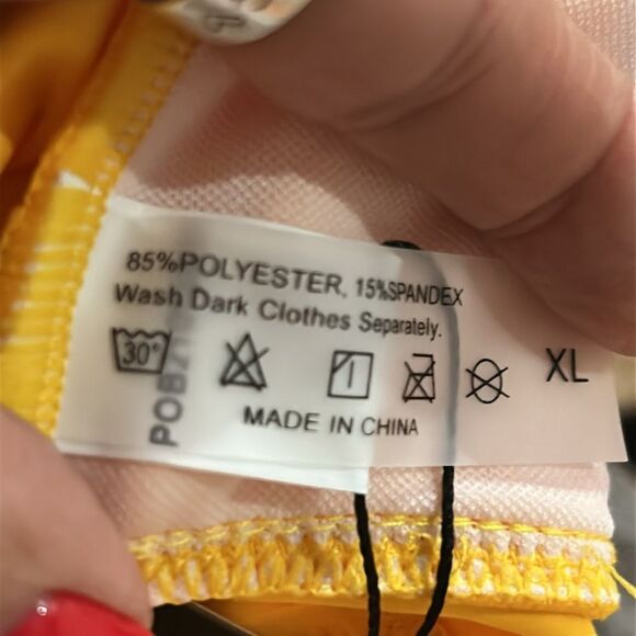 Tempt Me Yellow Halter Bikini Top XL NWT - Picture 7 of 8